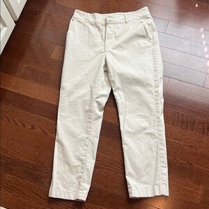 LOFT Women’s Cream Trouser Pants Chinos